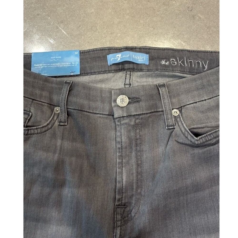 7 For All Mankind Women’s Skinny Jeans Size 32, Luxe Vintage, Cher Grey - Picture 3 of 6